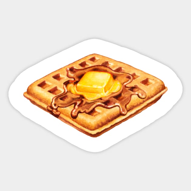 Waffle Sticker by KellyGilleran